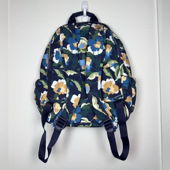Vera Bradley Campus Backpack In Immersed Blooms Performance Twill Blue Green NWT - Picture 7 of 12
